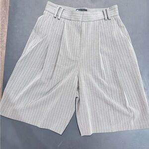 ASOS Gray Striped Women's Bermudas